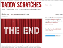 Tablet Screenshot of daddyscratches.com